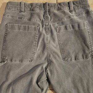 Men's Abercrombie & Fitch Gray "Stretch" Carpenter Jeans Size 30x32